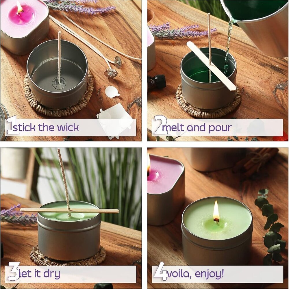 CraftZee Candle Making Kit for Adults, Beginners - DIY Soy Candle Making Supplie - Picture 5 of 8